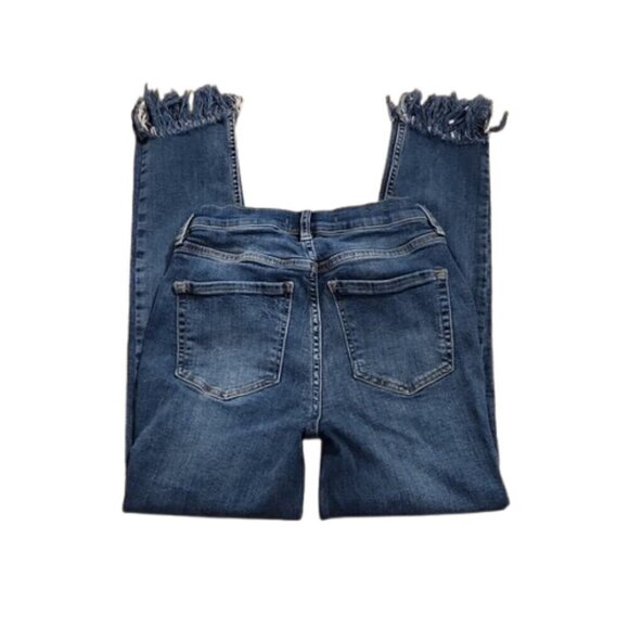 Free People Great Heights Frayed Hem Skinny Ankle Jeans - Picture 3 of 6